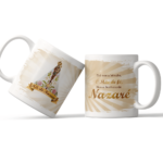 Caneca de Nossa Senhora de Nazaré em Porcelana - Mãe de Fé