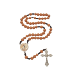 Terço de Nossa Senhora da Imaculada Conceição com Contas Pérola - Salmão