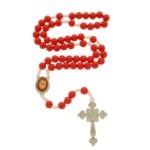 Terço Divino Espírito Santo - Vermelho 8mm