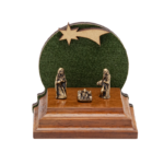 PRESEPIO MADEIRA MINI REDEDONDO OVAL VERDE