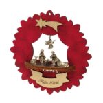 GUIRLANDA MOLDADA VERMELHA COM PRESÉPIO