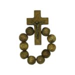 Dezena de Dedo em Madeira Imbuia Contas em 6mm