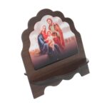 Porta-Bíblia da Sagrada Família de Nazaré em MDF Marrom - Resinado