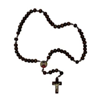 Terço Madeira de São Carlo Acutis - 6 mm